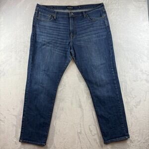 Lucky Brand Jeans Men 40x32 Blue 410 Athletic Straight Dark Wash Stretch Denim